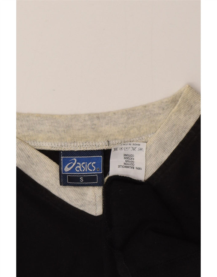 T-shirt ASICS da uomo Top Small in cotone nero