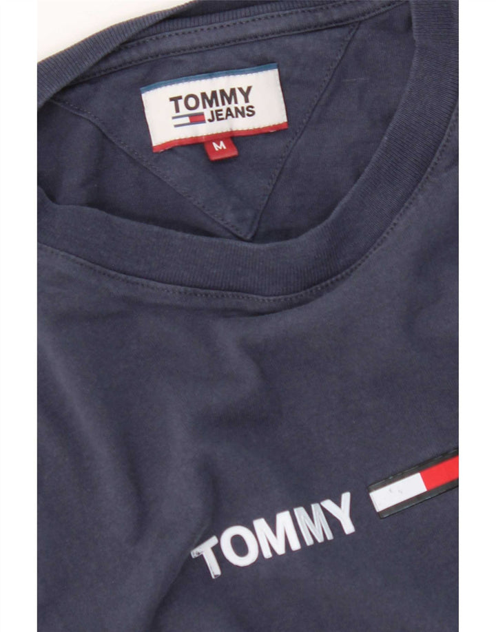 T-shirt grafica da uomo Tommy Hilfiger Top medio blu navy