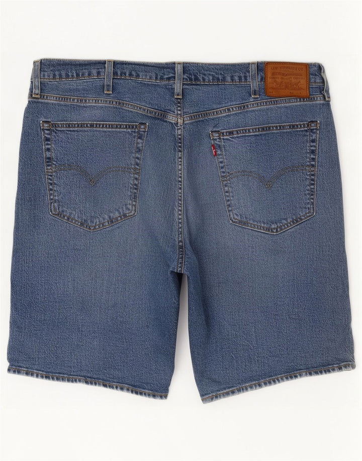 Pantaloncini di jeans da uomo Levi's W38 XL in cotone blu