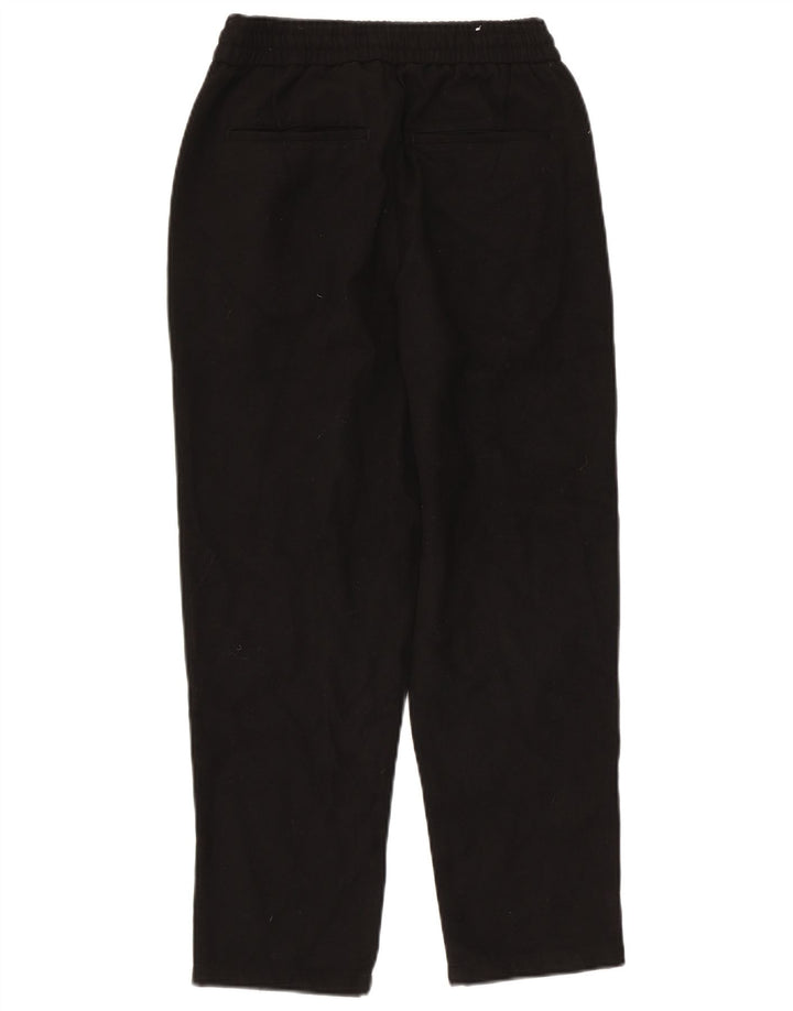 Pantaloni chino affusolati da uomo Zara piccoli W30 L26 poliestere nero