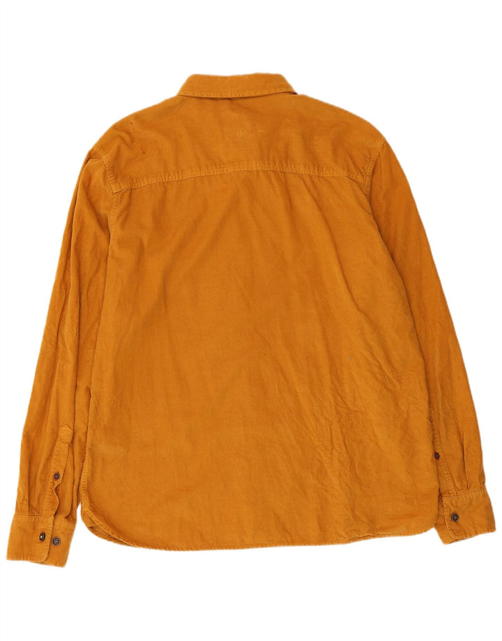 Camicia da uomo in velluto a coste Fat Face, cotone beige grande