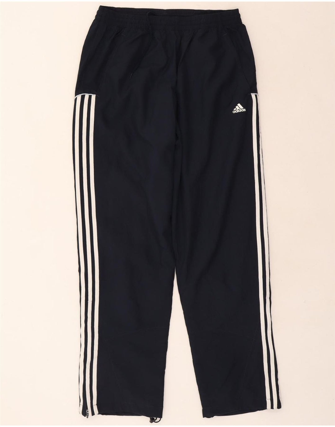 ADIDAS Mens Tracksuit Trousers UK 40/42 Medium Navy Blue Polyester Vintage Adidas and Second-Hand Adidas from Messina Hembry 
