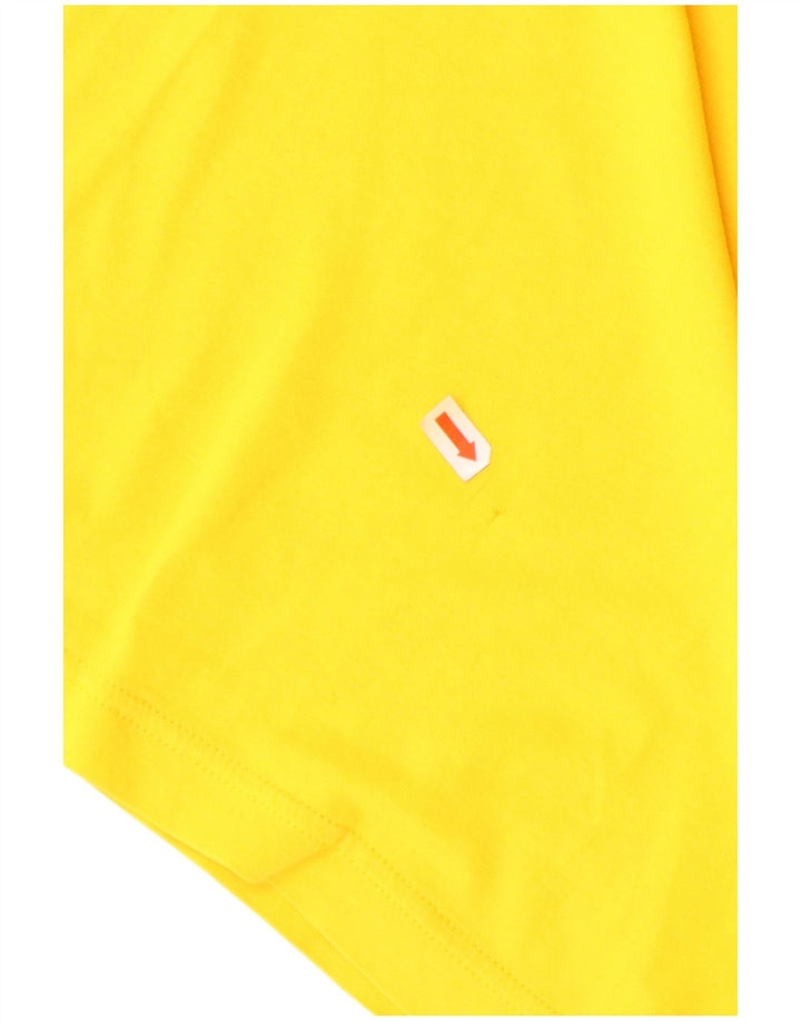 T-shirt grafica da uomo ADIDAS Top grande in cotone giallo