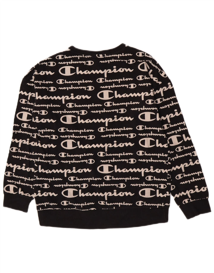 Felpa grafica Champion da ragazzo 13-14 anni XL Nera