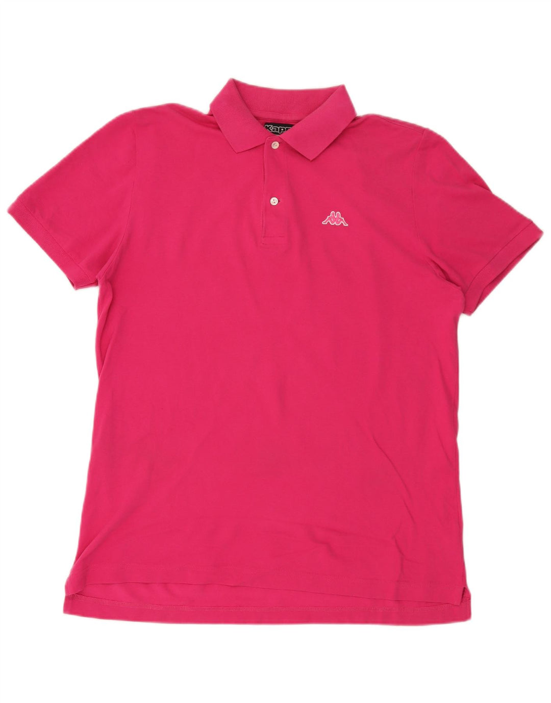 Polo Kappa Uomo Large Rosa In Cotone