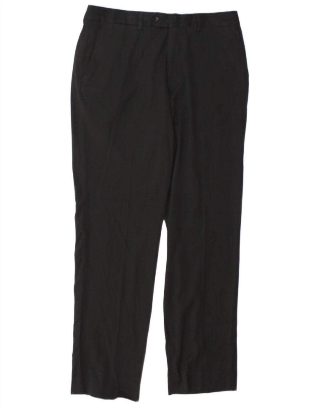 Pantaloni da abito dritti da uomo Zara EU 44 Large W34 L32 poliestere nero
