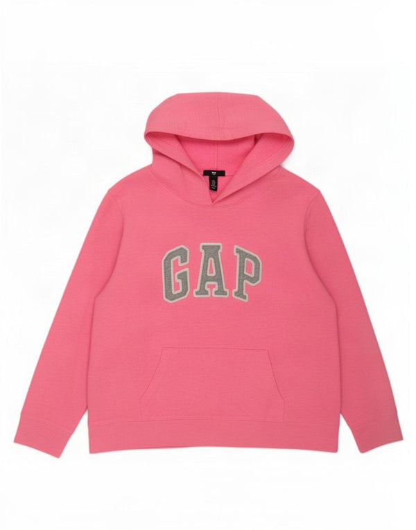 Felpa con cappuccio grafica da donna Gap UK 18 XL cotone rosa