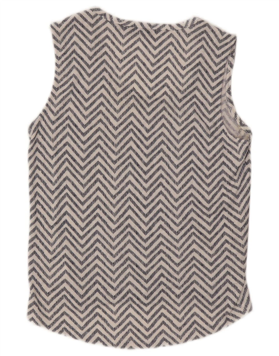 Camicetta senza maniche da donna Athleta UK 6 XS Bianco Chevron Modal