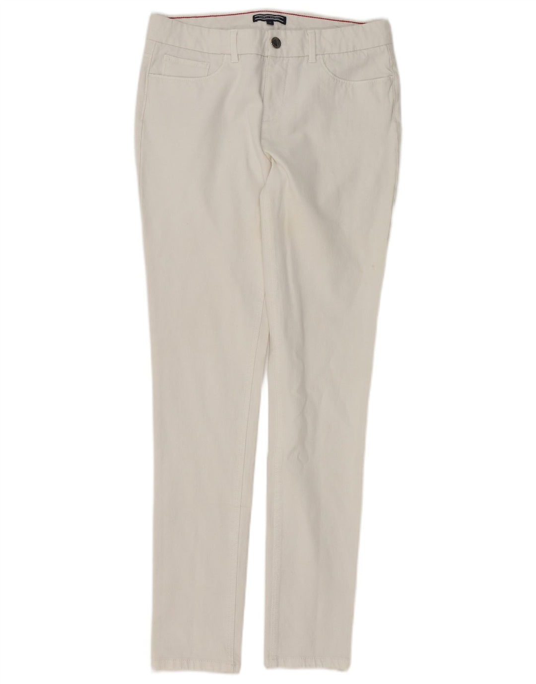 TOMMY HILFIGER Jeans skinny da donna US 6 medi W28 L30 cotone bianco