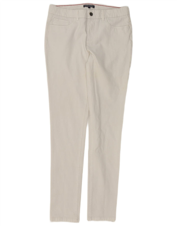 TOMMY HILFIGER Jeans skinny da donna US 6 medi W28 L30 cotone bianco