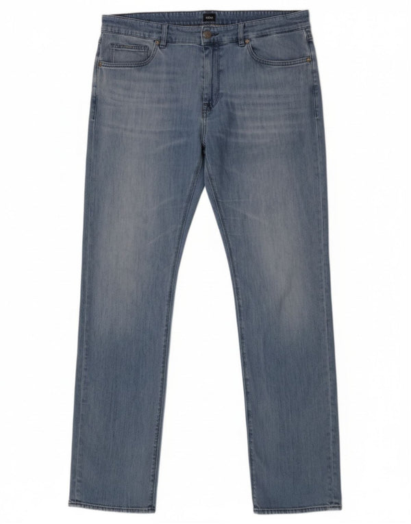 Jeans slim da uomo Hugo Boss W34 L34 cotone blu