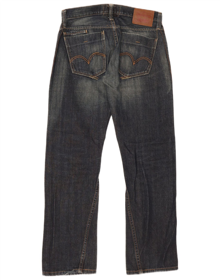Jeans dritti slim da uomo Levi's W32 L32 in cotone blu navy