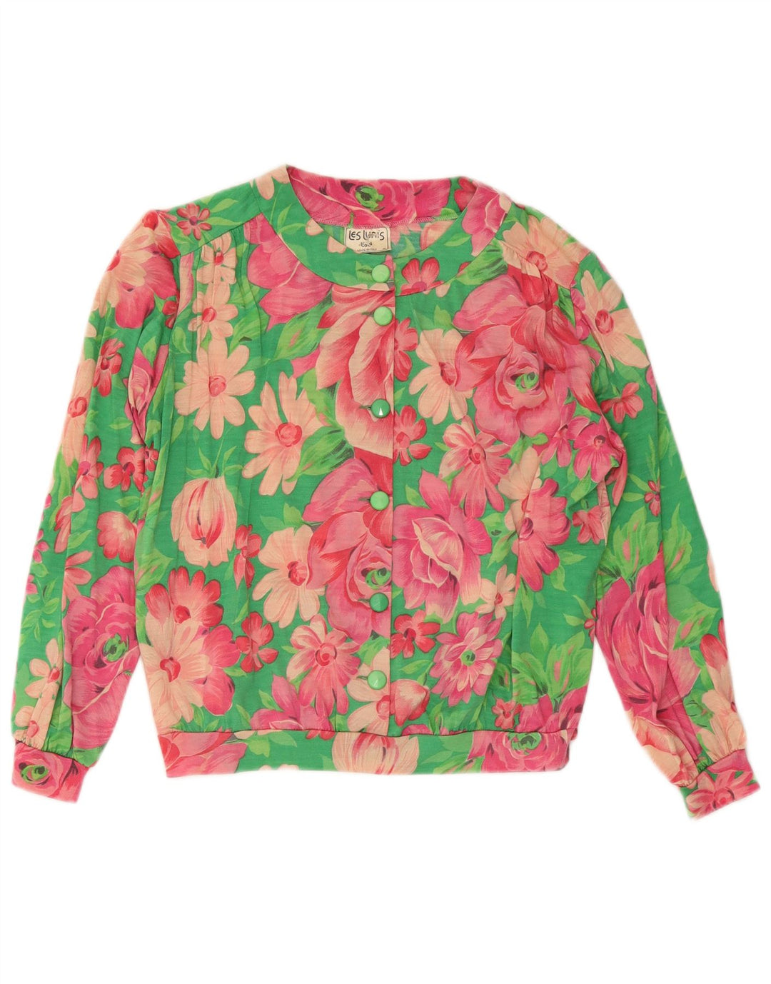 Camicetta camicia oversize da donna Les Lunis IT 44 Medio floreale multicolore