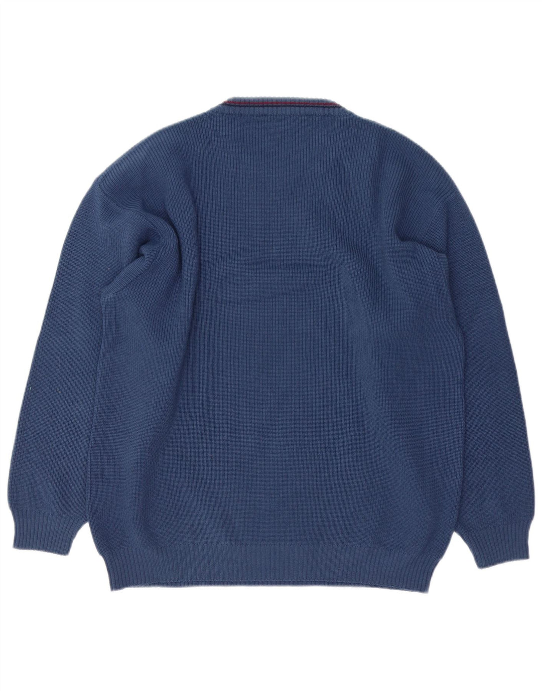 Maglione maglione girocollo con grafica da uomo VINTAGE XL lana blu