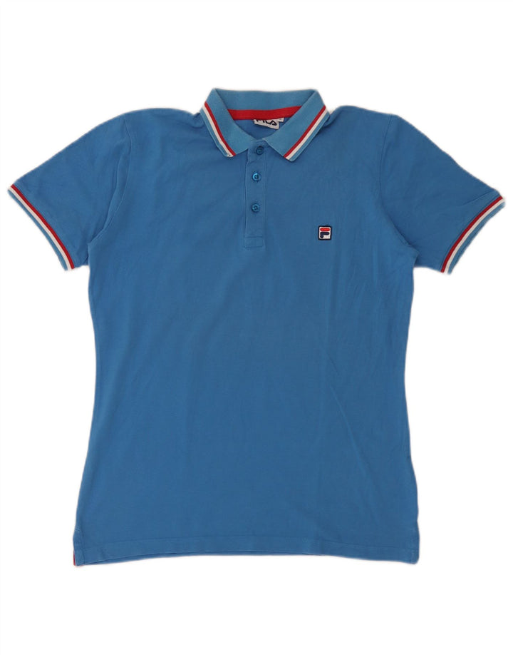 Polo da uomo Fila piccola a righe blu