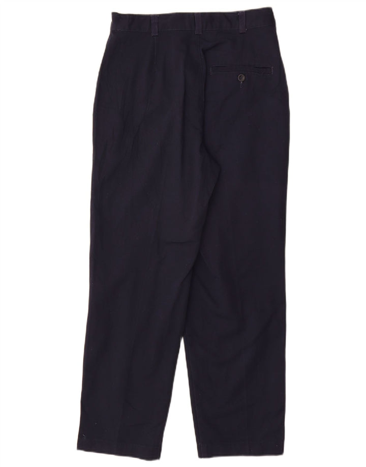 DOCKERS Pantaloni chino a vita alta da donna US 4 Small W26 L26 Blu Navy