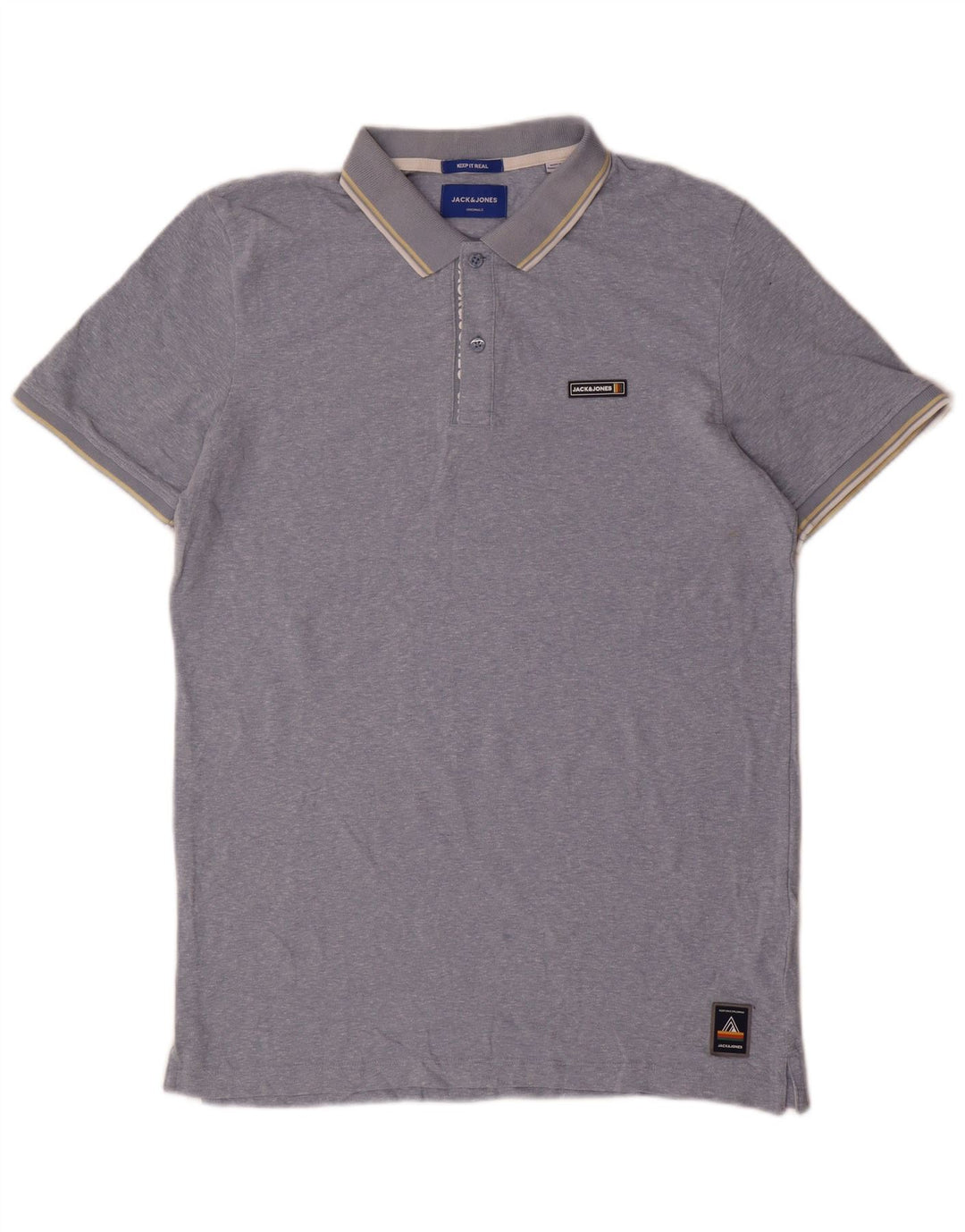 Polo da uomo Jack & Jones grande blu in poliestere