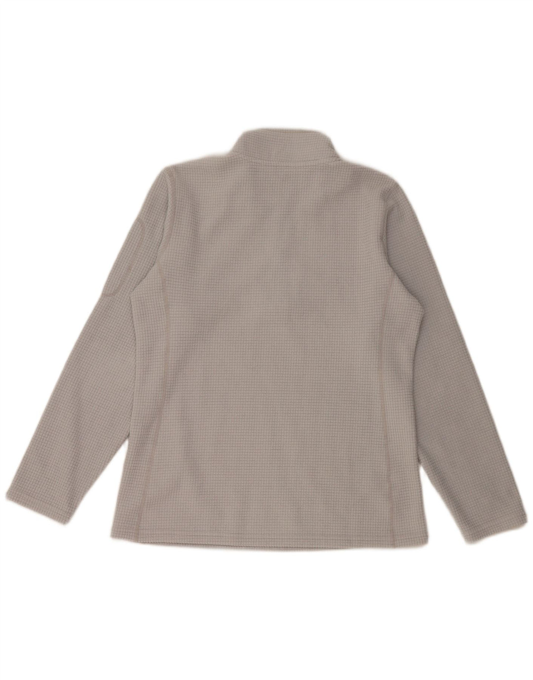 Maglione in pile da uomo ORVIS con zip e collo in poliestere grigio medio