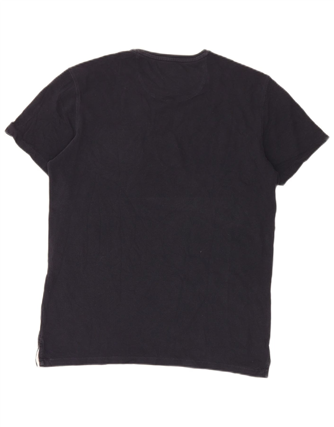 Massimo Dutti T-shirt casual da uomo, vestibilità larga, blu navy