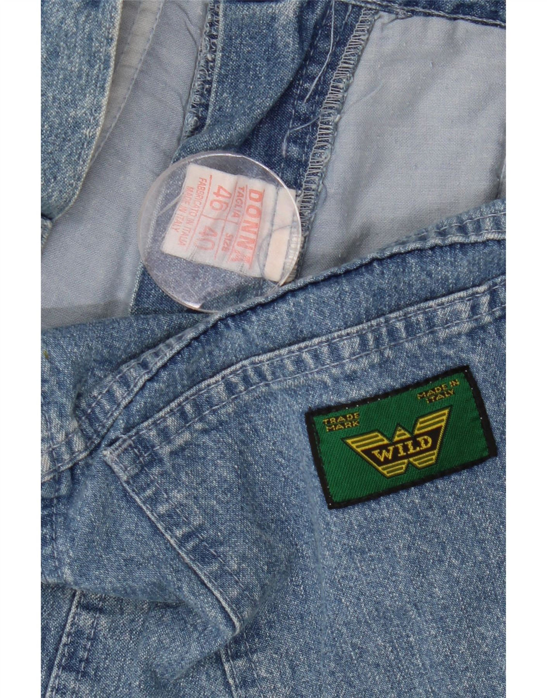 Gonna in denim da donna Wild IT 40 piccola W28 cotone blu