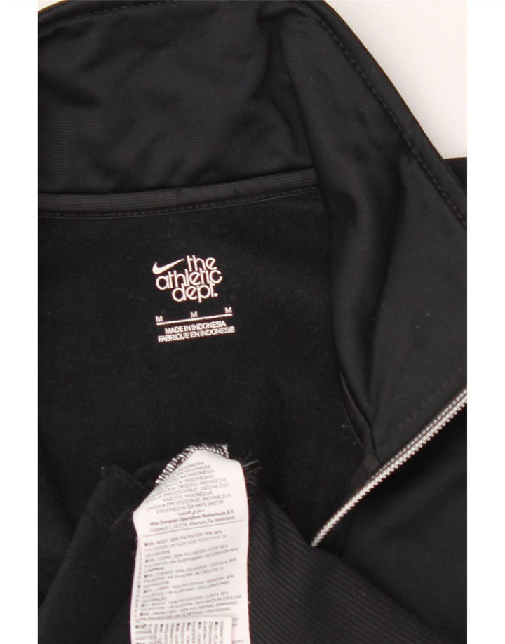 NIKE Womens Tracksuit Top Jacket UK 14 Medium Black Colourblock Polyester Vintage Nike and Second-Hand Nike from Messina Hembry 
