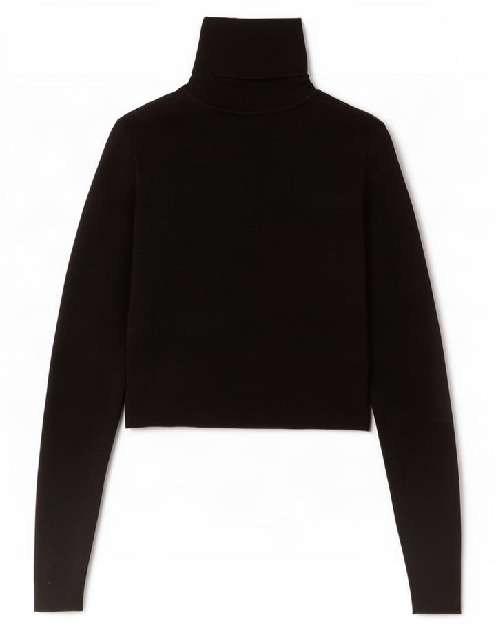 Top corto in camicetta corta da donna Zara UK 8 piccolo in viscosa nera