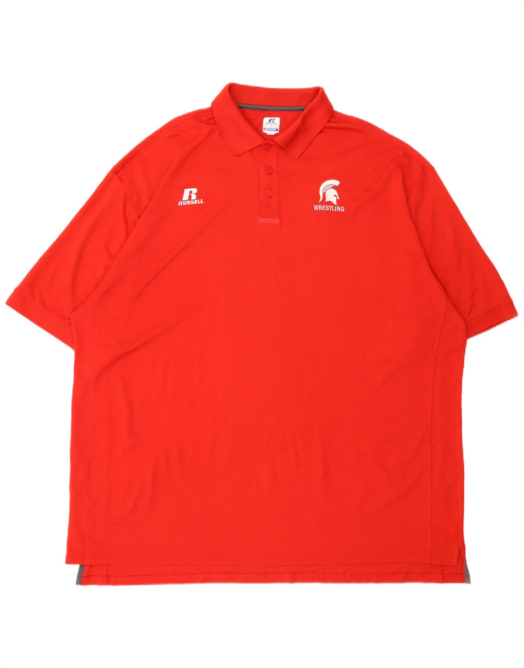 Polo da wrestling da uomo RUSSELL ATHLETIC 3XL poliestere rosso