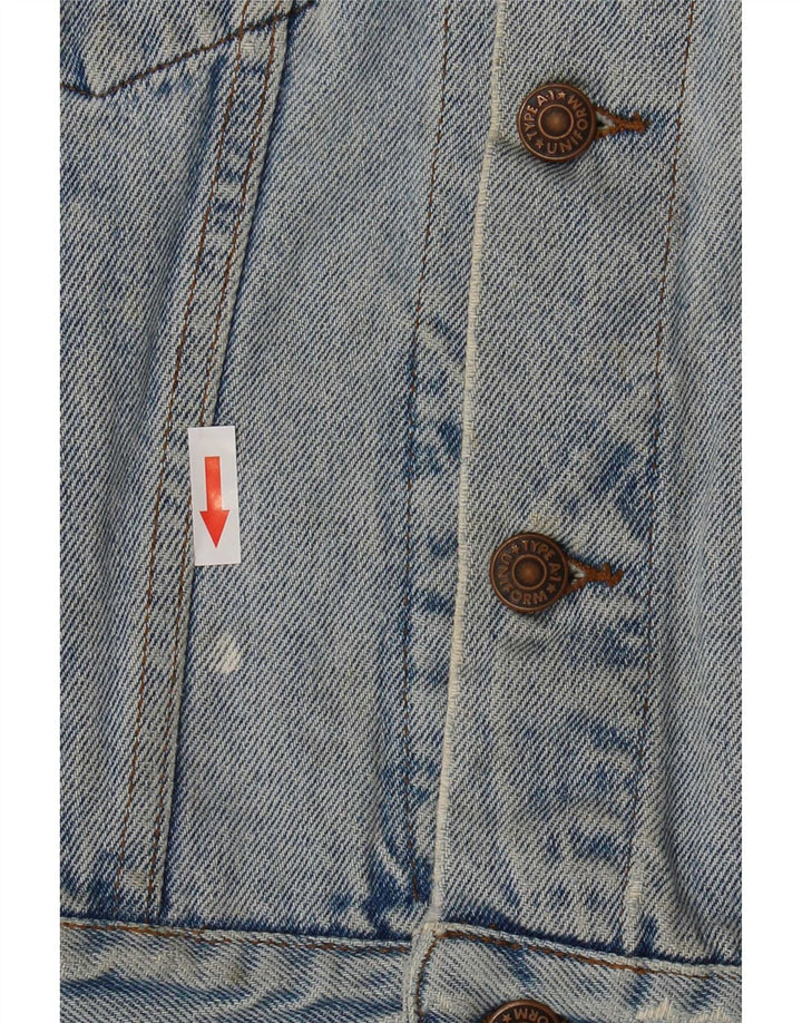 Giacca Jeans Uniforme Ragazzi 7-8 Anni Cotone Blu