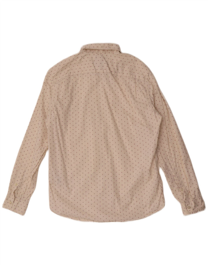 Camicia Gap da uomo slim fit grande cotone geometrico bianco