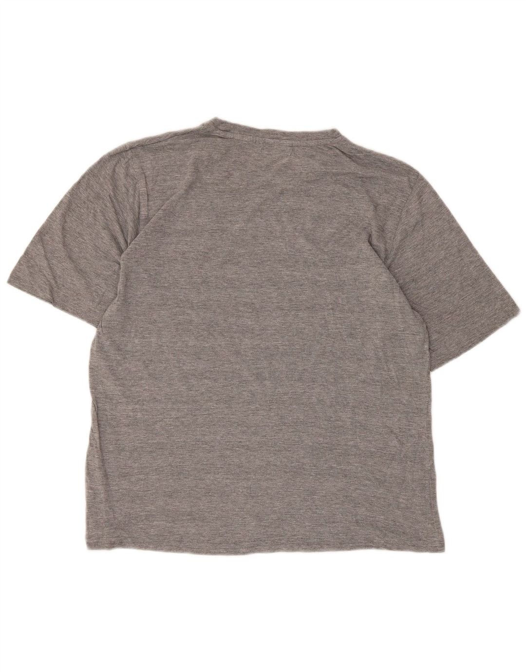T-shirt grafica da uomo Kappa Top grande in cotone chiazzato grigio