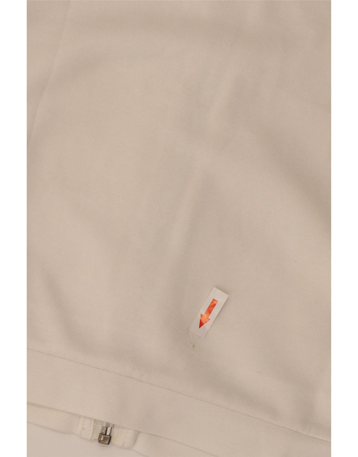 Giacca da tuta oversize corta da donna Puma UK 10 piccola poliestere bianco