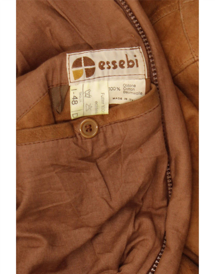 Giacca in pelle da uomo ESSEBI EU 48 Pelle beige medio