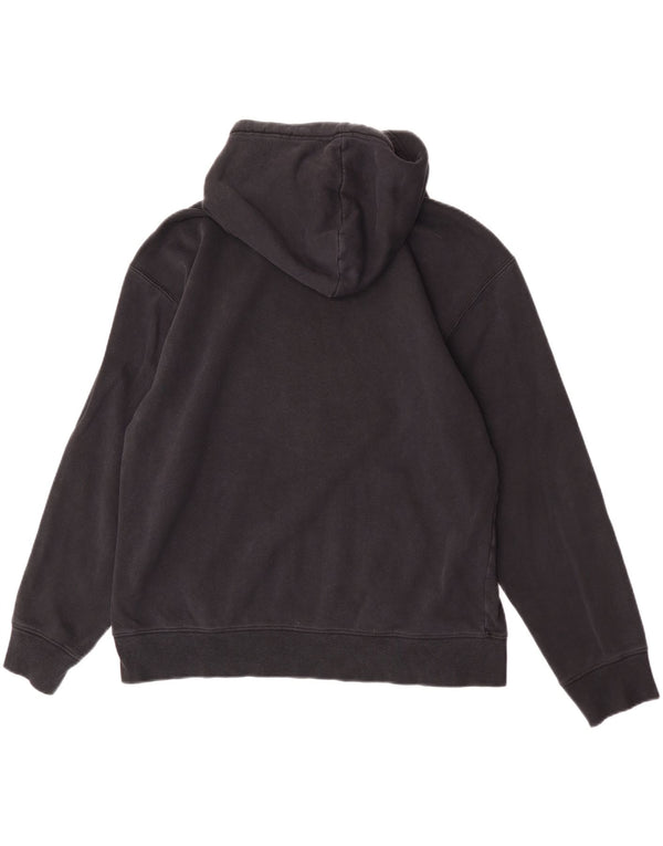 Felpa con cappuccio grafica Nike da uomo, grande, in poliestere nero