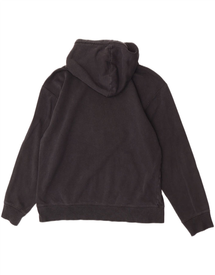 Felpa con cappuccio grafica Nike da uomo, grande, in poliestere nero