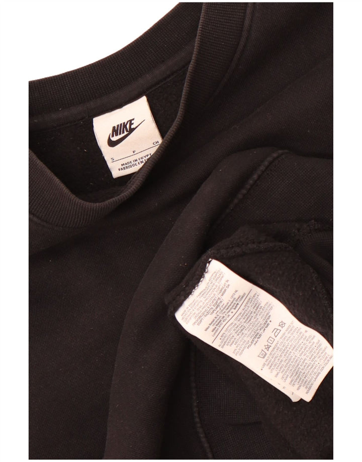 Felpa oversize da donna Nike UK 10 piccola in cotone nero