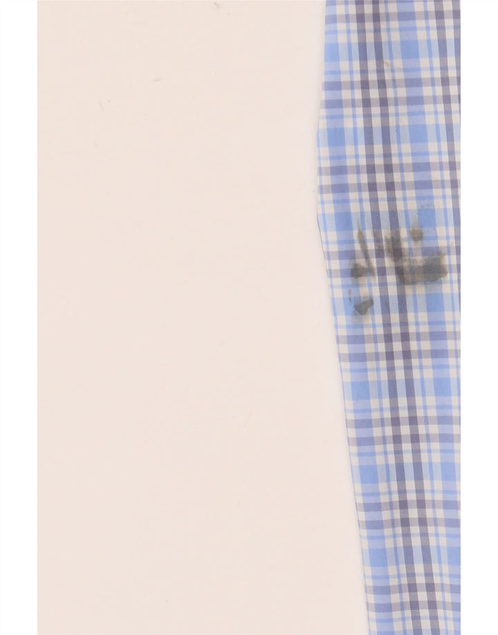 Vineyard Vines Camicia da uomo dal taglio classico in nylon a quadri blu medio