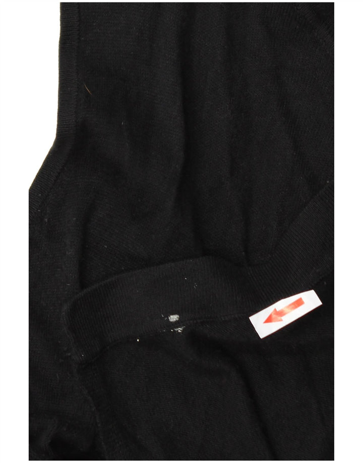 Maglione cardigan lungo da donna Marks & Spencer UK 14 medio nero
