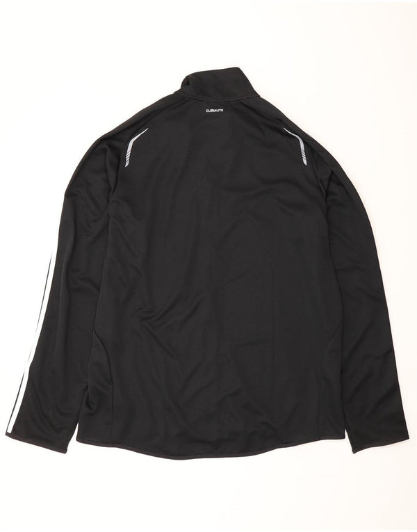 Giacca superiore della tuta da uomo Adidas Climalite 2XL poliestere nero