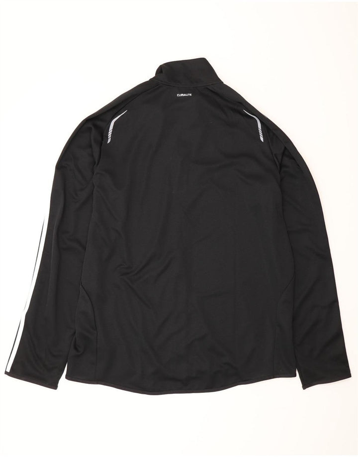 Giacca superiore della tuta da uomo Adidas Climalite 2XL poliestere nero