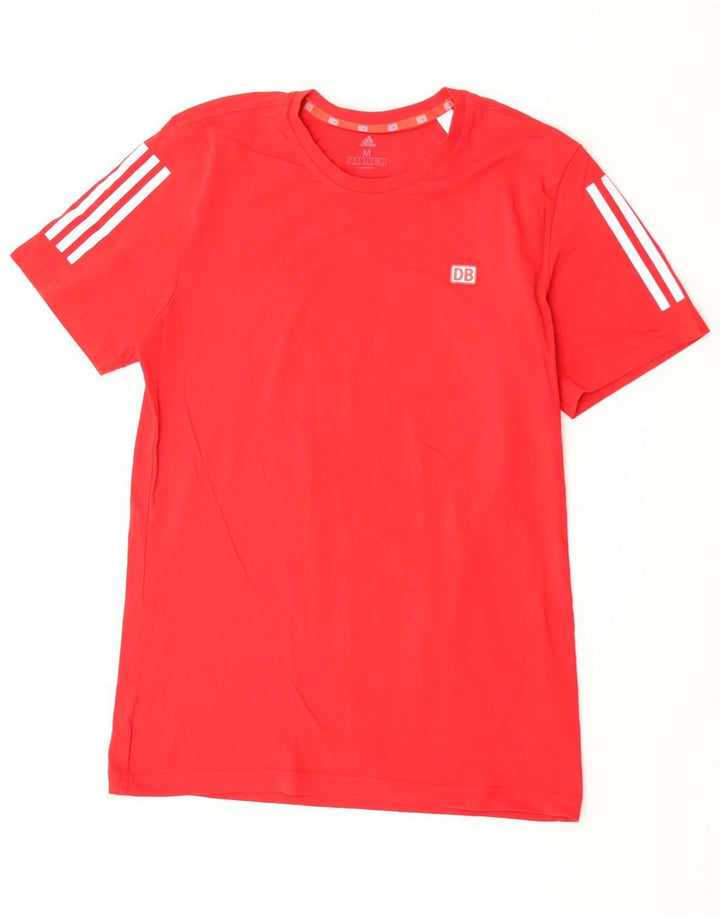 T-shirt da uomo Adidas Top in cotone rosso medio