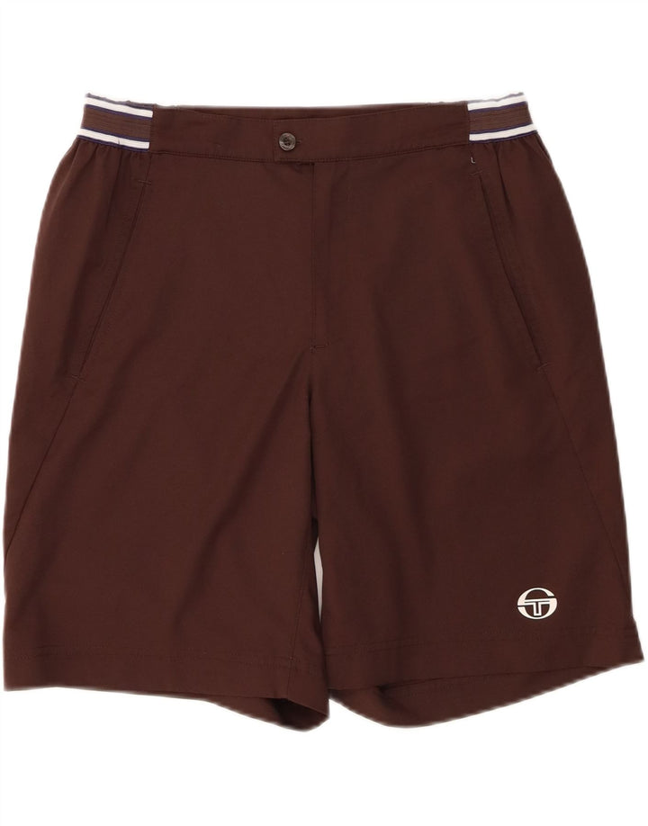 Pantaloncini casual da uomo Sergio Tacchini medi W32 poliestere marrone
