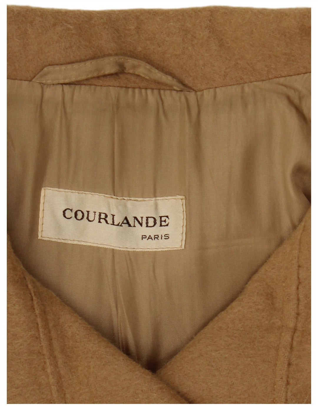 COURLANDE Cappotto doppiopetto da donna UK 12 Beige medio