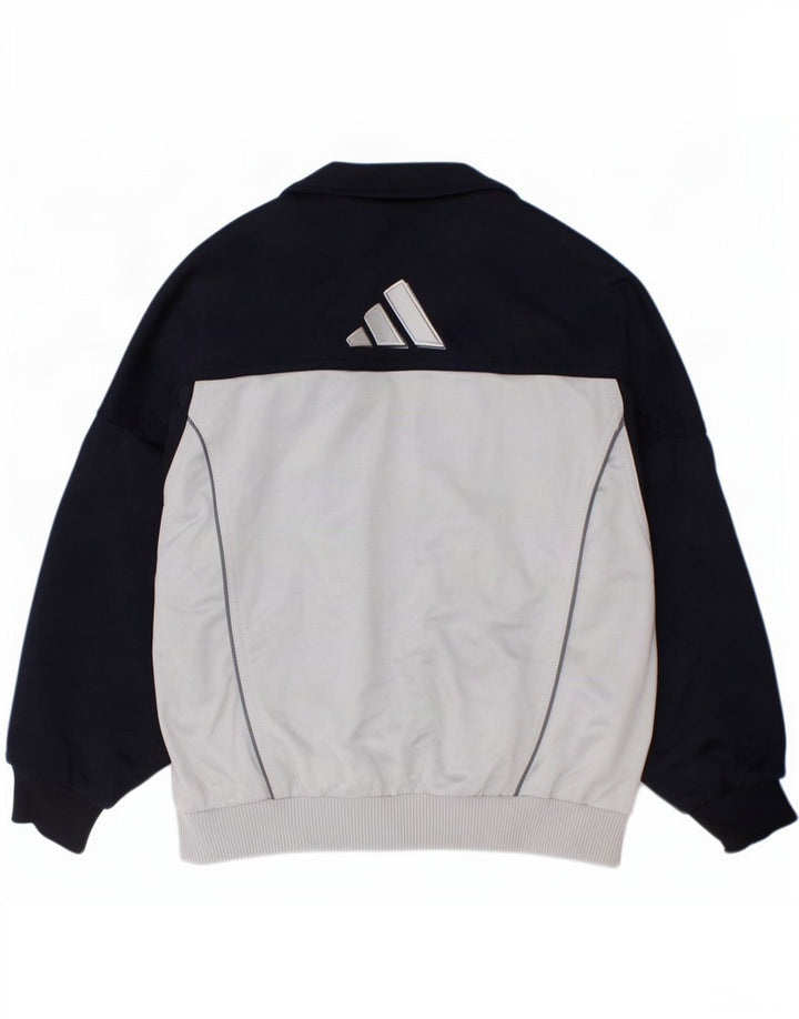 Giacca da ginnastica grafica da ragazzo Adidas 7-8 anni Blu navy Colourblock
