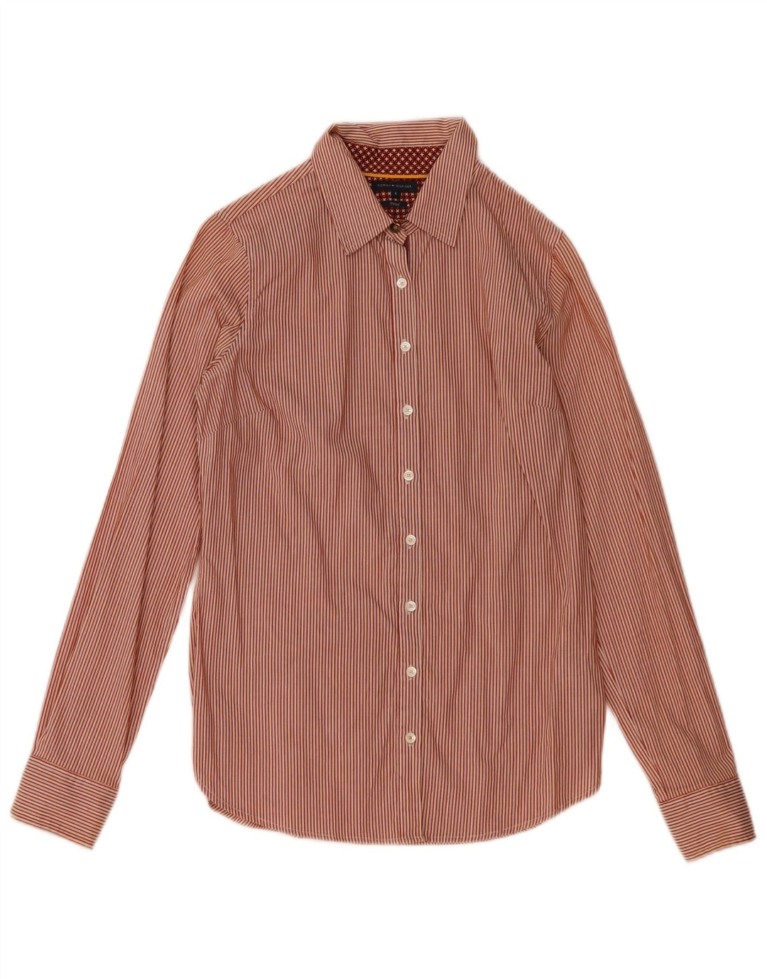Camicia da donna Tommy Hilfiger US 6 cotone a righe rosse medie