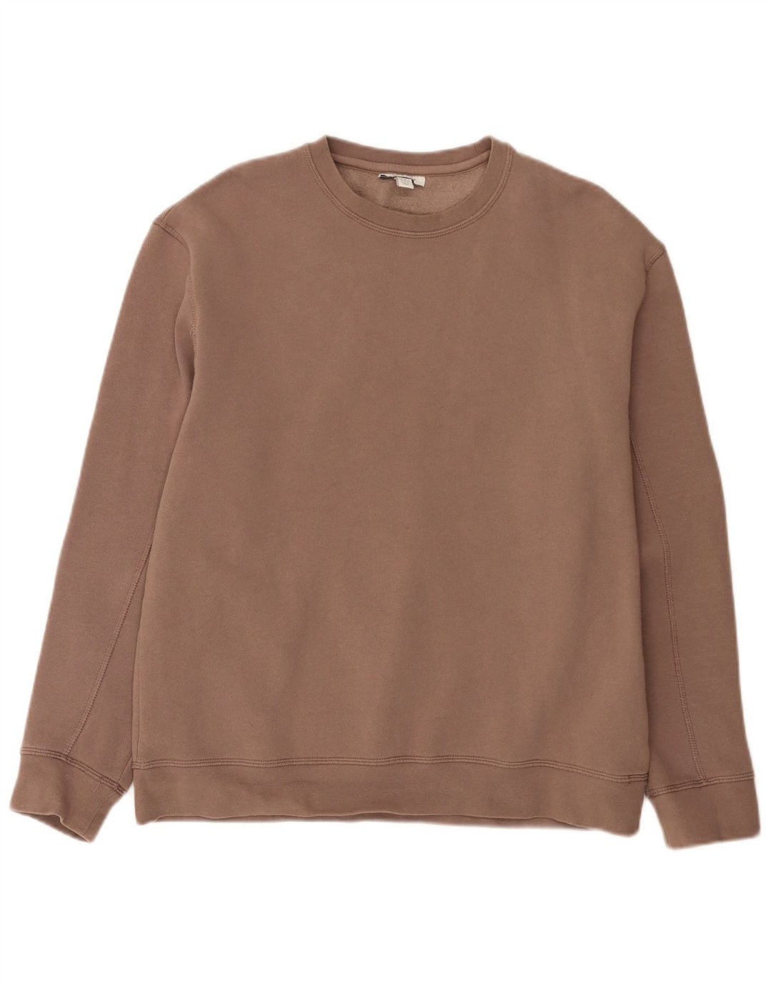 Topshop Felpa da donna Maglione UK 14 Cotone marrone medio