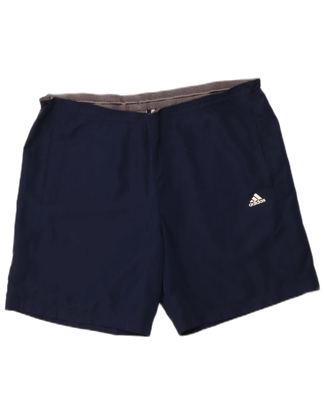 Pantaloncini sportivi ADIDAS Climalite da uomo grandi in poliestere blu navy