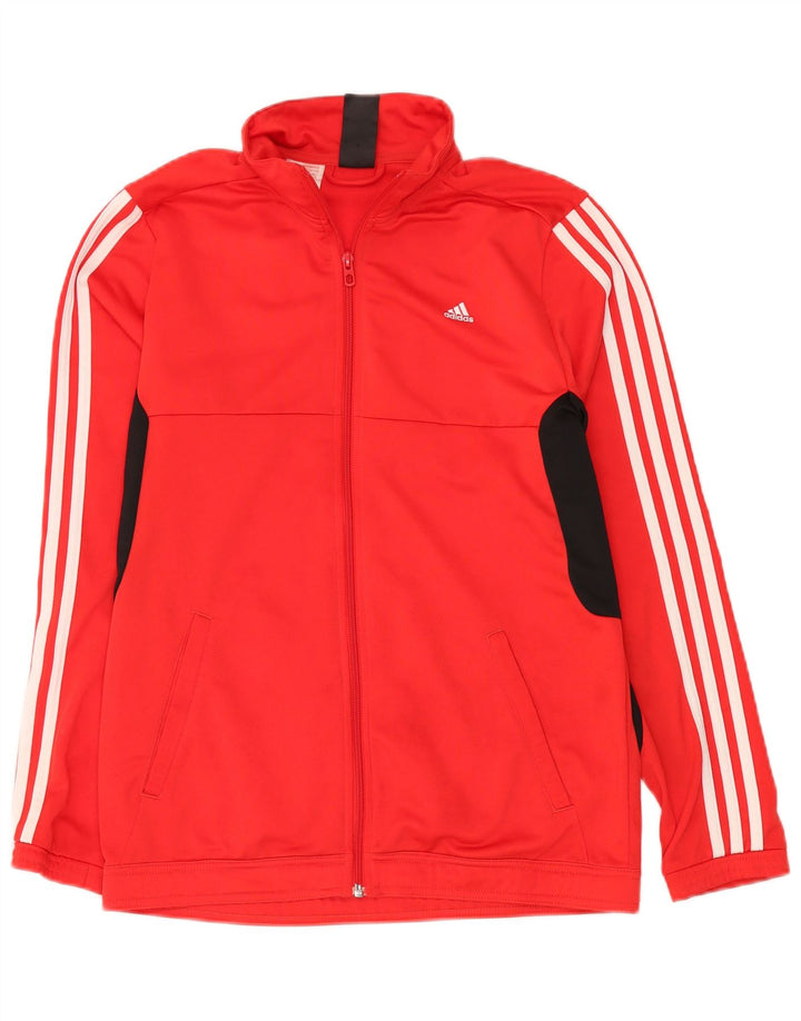 Giacca da ginnastica da uomo ADIDAS piccola rossa in poliestere color block