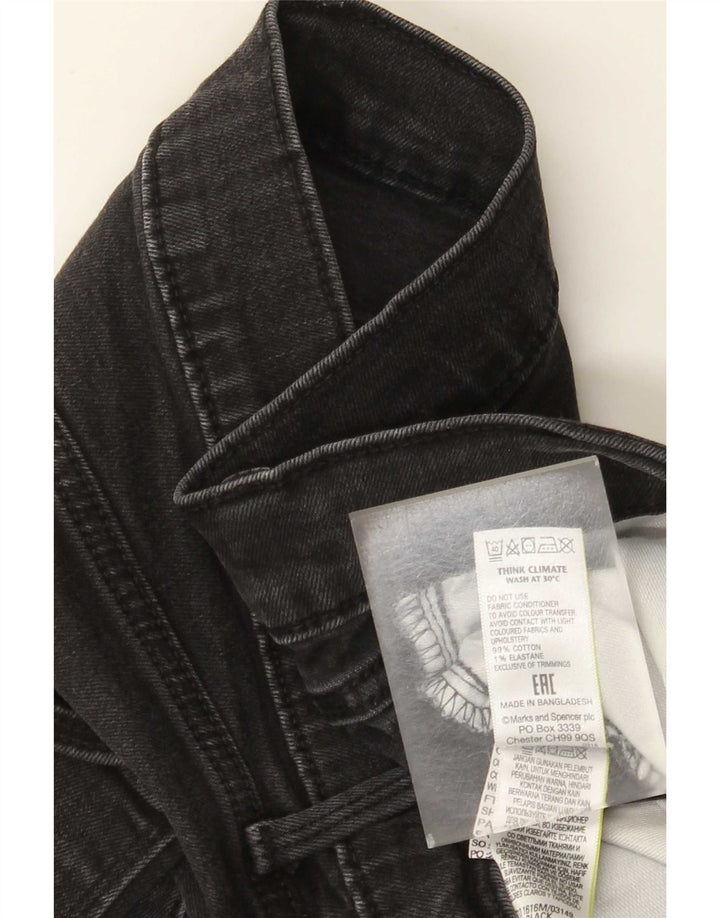 Jeans dritti da uomo Marks & Spencer W34 L31 cotone nero