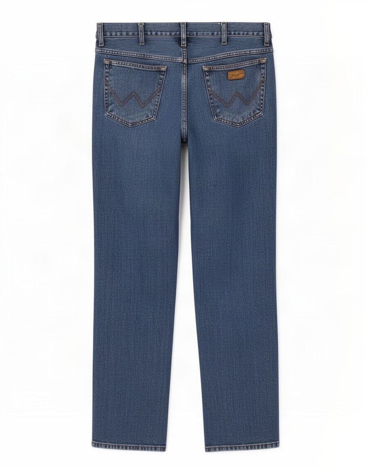 Jeans dritti da uomo Wrangler Texas W38 L34 cotone blu