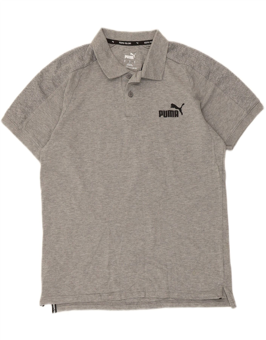Polo Puma da uomo piccola grigia screziata